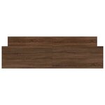 vidaXL Cadre de lit sans matelas chêne marron 200x200 cm