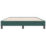 vidaXL Cadre de lit sans matelas vert foncé 140x220 cm velours