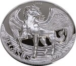Pièce de monnaie en Argent 1000 Shillings g 31.1 (1 oz) Millésime 2022 Mythical Creatures Tanzania PEGASUS