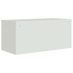 vidaXL Classeur gris clair 90x40x145 cm acier