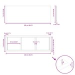 vidaXL Dessus de bureau marron clair bois chêne massif rectangulaire