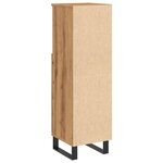 vidaXL Armoire de salle de bain chêne artisanal 30x30x100 cm