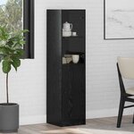 vidaXL Haut Armoire Chêne noir 35 x 37 x 142 cm Bois d'ingénierie