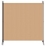 vidaXL Paravent 4 panneaux Beige 698 x 180 cm Tissu