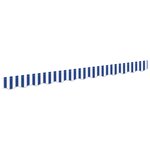 vidaXL Balustrade de store pour cadre de 2 5 m - Bleu et Blanc  dimensions 2 3x0 2 m
