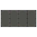 vidaXL Ensemble de salle à manger pour jardin 7 Pièces Noir polyrotin