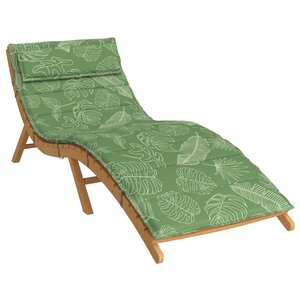 vidaXL Coussin de transat ensoleillé Vert 178 x 60 x 4 cm Tissu Oxford