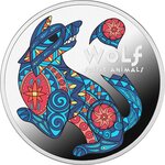 Pièce de monnaie en Argent 1 Dollar g 17.50 Millésime 2025 Spirit Animals WOLF (PRÉCOMMANDE)