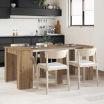 vidaXL Table à dîner 180 x 85 x 75 cm Bois d'ingénierie