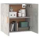 vidaXL Armoire murale Gris béton 60x30x60 cm Bois d'ingénierie