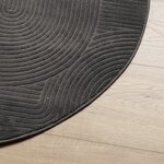 vidaXL Tapis IZA poils courts style scandinave anthracite Ø 200 cm