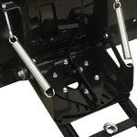 vidaXL Chasse-neige pour VTT 115x38 cm Noir