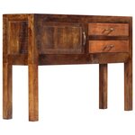 vidaXL Buffet 118x30x75 cm Bois de manguier massif