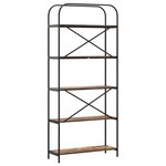 vidaXL Étagère Chêne fumé 80 x 30 x 183 cm Bois d'ingénierie