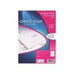 Boite de 6500 étiquettes multi-usage blanches 38x21,2mm office star