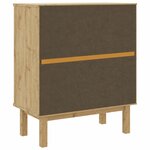 vidaXL Commode OTTA Noir 76 5 x 39 5 x 90 cm Bois de pin massif
