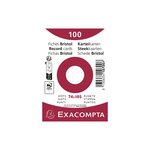 Paquet 100 Fiches Sous Film - Bristol Dots Non Perforé - 74x105mm - Blanc - Exacompta
