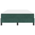 vidaXL Lit à ressorts avec matelas Vert foncé 120 x 190 cm tissu
