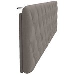 vidaXL Coussin de tête de lit taupe 200 cm tissu