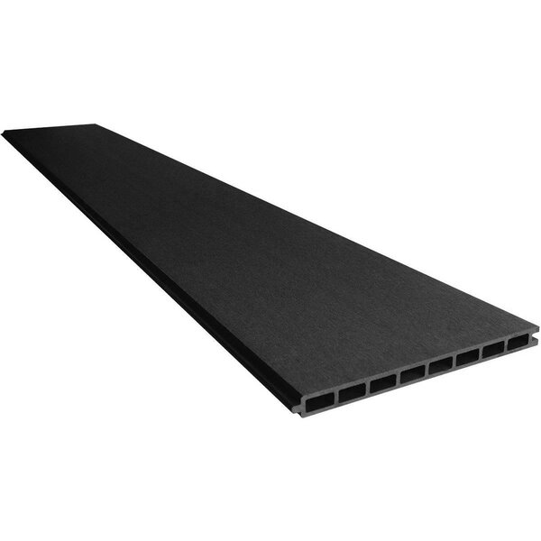 Lot de 7 lames + 2 barres BOX A GREY Gris Bois composite x7