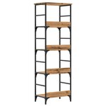 vidaXL Bibliothèque chêne artisanal 50x33x153 cm bois d'ingénierie