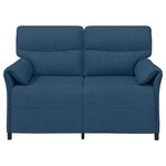 vidaXL Canapé 100  polyester  cadre en métal  MDF  Contreplaqué