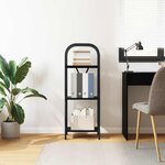 vidaXL Étagère Chêne noir 40 x 30 x 109 cm Bois d'ingénierie