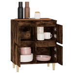 vidaXL Buffet Chêne fumé 60x35x70 cm Bois d'ingénierie