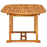 vidaXL Ensemble à manger d'extérieur 7 Pièces Bois d'acacia solide