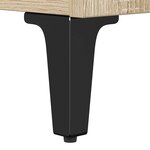 vidaXL Armoire d'évier avec étagère Chêne Sonoma 80 x 33 x 60 cm