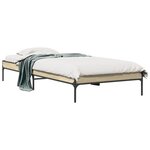 vidaXL Cadre de lit sans matelas chêne sonoma 90x200 cm