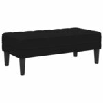 vidaXL Ensemble de Canapés 2 Pièces Noir 173 x 131 x 67 cm Velours