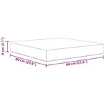 vidaXL Coussin de canapé d'extérieur Rose 60 x 60 x 8 cm Polyester