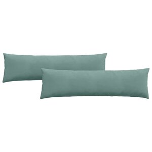 vidaXL Coussins de canapé 2 Pièces Vert Mer 145 x 40 cm
