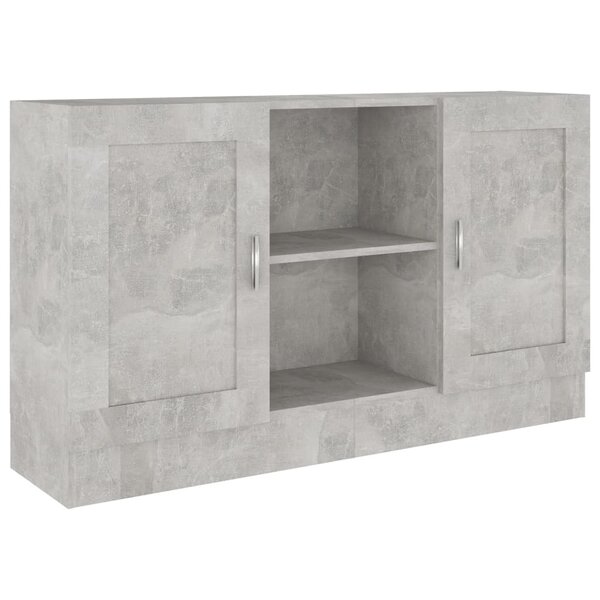 vidaXL Buffet Gris béton 120x30 5x70 cm Bois d'ingénierie