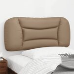 vidaXL Coussin de tête de lit cappuccino 90 cm similicuir