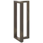 vidaXL Pieds de table de bar en forme de T  2 pièces  noir  50 x 35 x (100-101) cm  acier