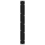 vidaXL Pieds de table à manger en V 3 pièces Noir 70 x (72-73 3) cm Acier
