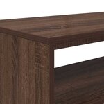 vidaXL Meuble TV chêne marron 60x40x40 cm bois d'ingénierie