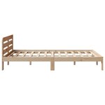 vidaXL Cadre de lit sans matelas 140x190 cm bois de pin massif