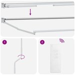 vidaXL Auvent rétractable électrique Anthracite et blanc 3 5 x 2 m