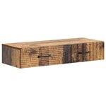 vidaXL Table d'appoint murale Bois ancien 87 5 x 34 5 x 17 cm