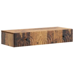 vidaXL Table d'appoint murale 87 5 x 34 5 x 17 cm Bois d'ingénierie