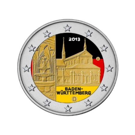 Pièce commémorative 2 euros - Allemagne 2013 - Bade Wurtemberg Kloster Maulbronn