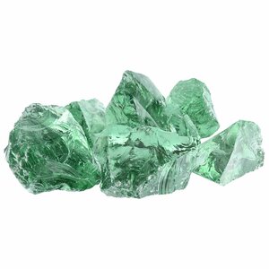 vidaXL Pierres de Jardin Vert clair 12 cm Verre