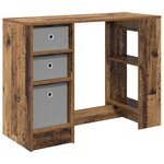 vidaXL Bureau Bois ancien Bois d'ingénierie 100 x 40 x 75 cm