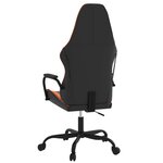 vidaXL Chaise de jeu Noir et orange Similicuir