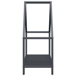 vidaXL Portant de bois chauffage anthracite 60x25x60 cm
