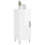 vidaXL Buffet Blanc brillant 34 5x34x90 cm Bois d'ingénierie