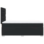 vidaXL Sommier à lattes de lit avec matelas Noir 80x200cm Similicuir